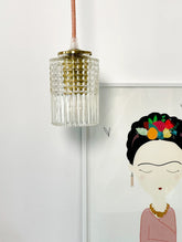 Suspension ou Baladeuse - Vintage Julia - Globe en verre ciselé